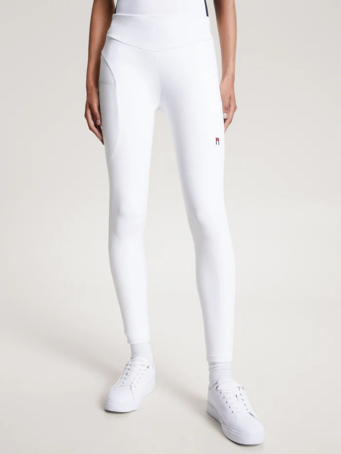 Leggings donna Elmira full grip Tommy Hilfiger bianco