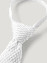 Cravatta lavorata a maglia Adam con cerniera BIANCO OTTICO Tommy Hilfiger