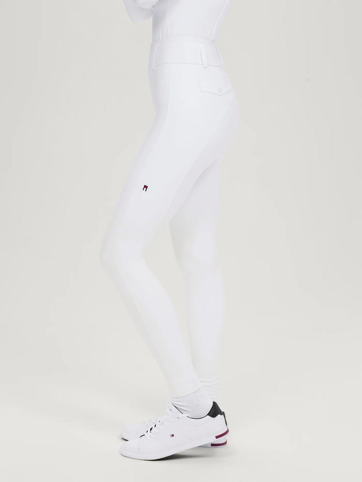 Pantaloni leggings donna Highland Hybrid ful grip BIANCO OTTICO