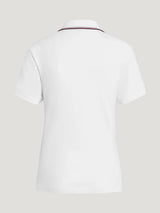 Polo donna con zip Camden BIANCO OTTICO Tommy Hilfiger
