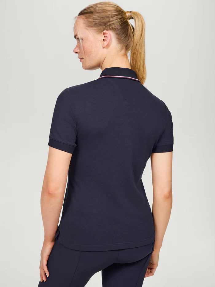 Polo donna con zip Camden DESERT SKY Tommy Hilfiger