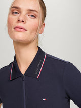 Polo donna con zip Camden DESERT SKY Tommy Hilfiger