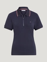 Polo donna con zip Camden DESERT SKY Tommy Hilfiger