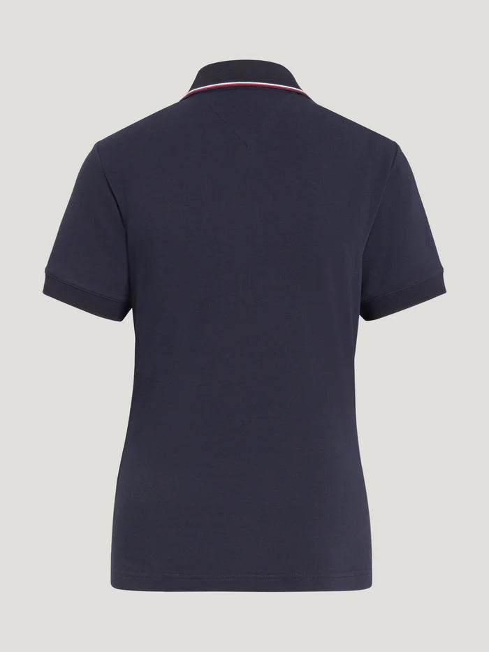 Polo donna con zip Camden DESERT SKY Tommy Hilfiger