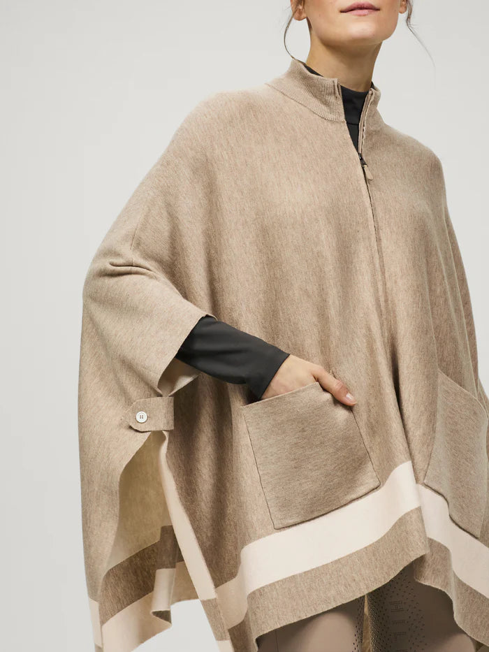 Mantella in maglia Greenwood taupe - one size Tommy Hilfiger