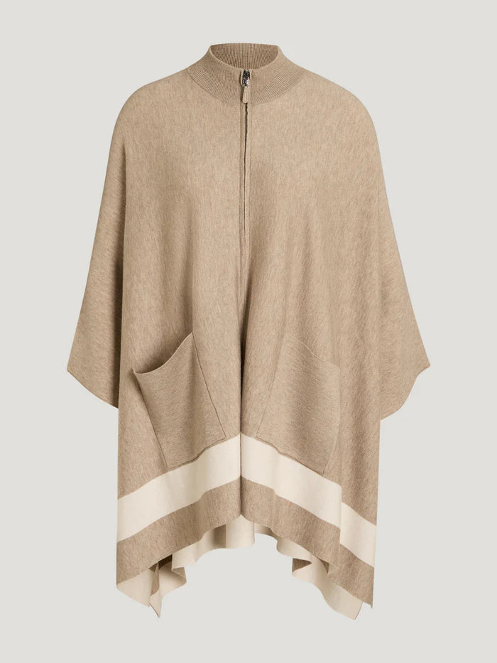 Mantella in maglia Greenwood taupe - one size Tommy Hilfiger