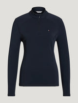 Winter Baselayer Beth 1/4 zip  DESERT SKY Tommy Hilfiger