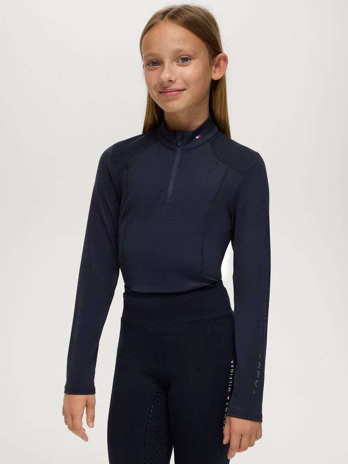 Maglia termica a collo alto Ava Young Rider DESERT SKY Tommy Hilfiger