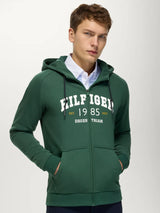 Felpa con cappuccio e zip da uomo Parker EVERGREEN Tommy Hilfiger