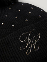 Berretto da donna Daly con strass e pon pon Tommy Hilfiger