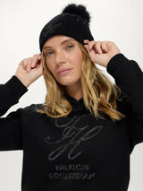 Felpa con cappuccio da donna Estelle con strass Tommy Hilfiger