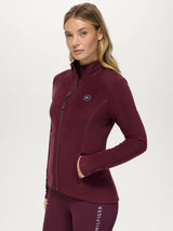 Giacca in pile da donna Elmonte DEEP BURGUNDY Tommy Hilfiger