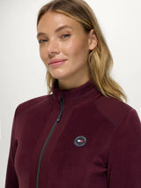 Giacca in pile da donna Elmonte DEEP BURGUNDY Tommy Hilfiger