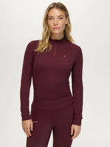 Maglia da allenamento donna Cady con cerniera a 1/4 e strass Tommy Hilfiger