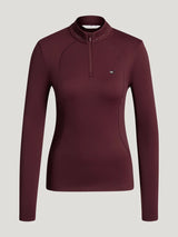 Maglia da allenamento donna Cady con cerniera a 1/4 e strass Tommy Hilfiger