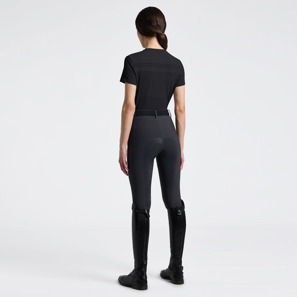 T-shirt da donna traforata con inserti | Cavalleria Toscana
