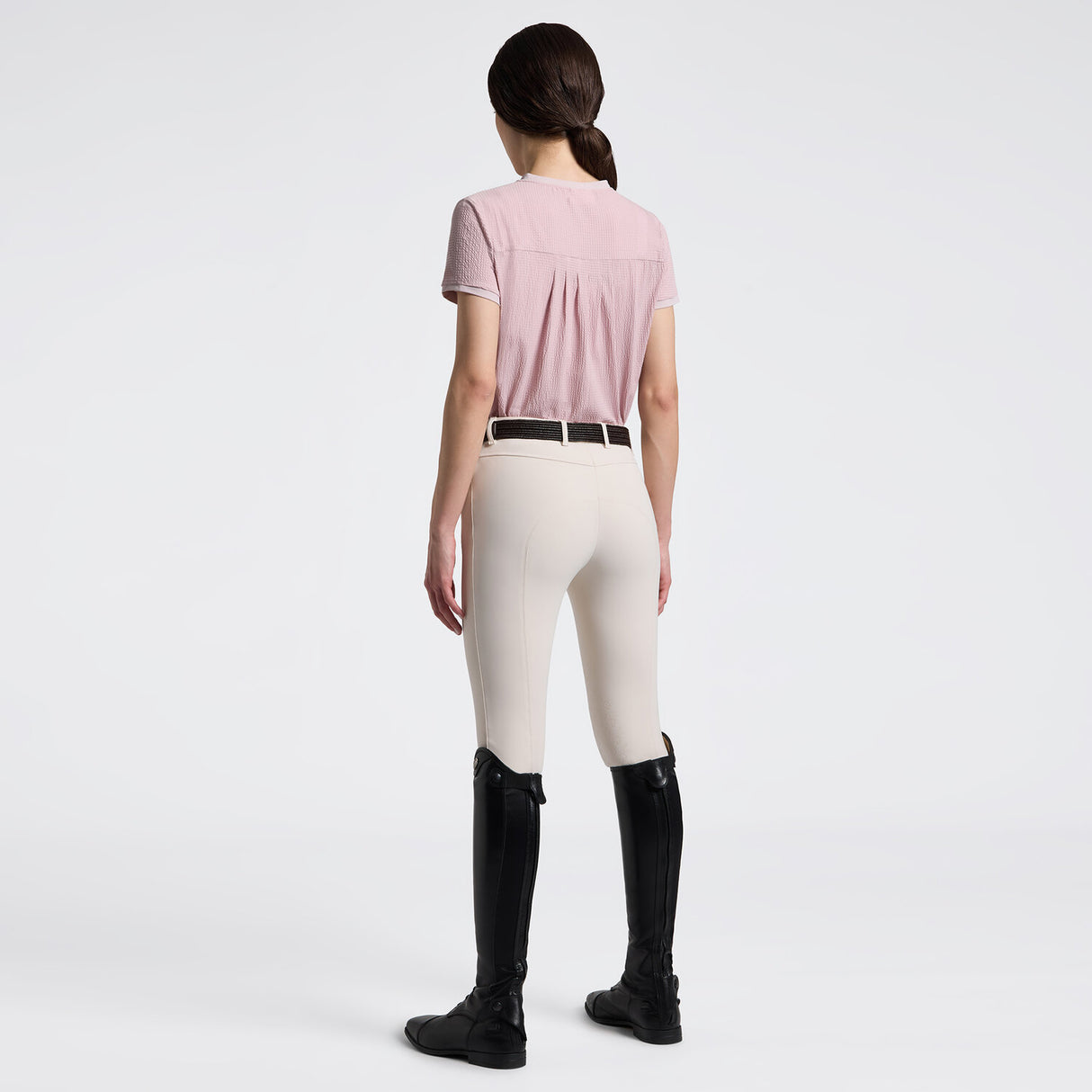 T-shirt da donna in jersey a righe | Cavalleria Toscana
