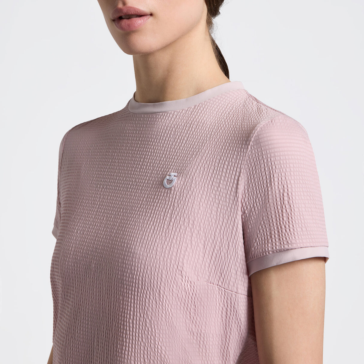 T-shirt da donna in jersey a righe | Cavalleria Toscana