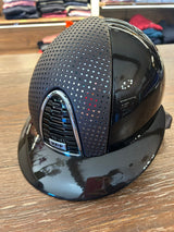 Casco equitazione Cromo 2.0 / Polish Metal Marrone / Verona marrone Cromato / Visiera Polo Large