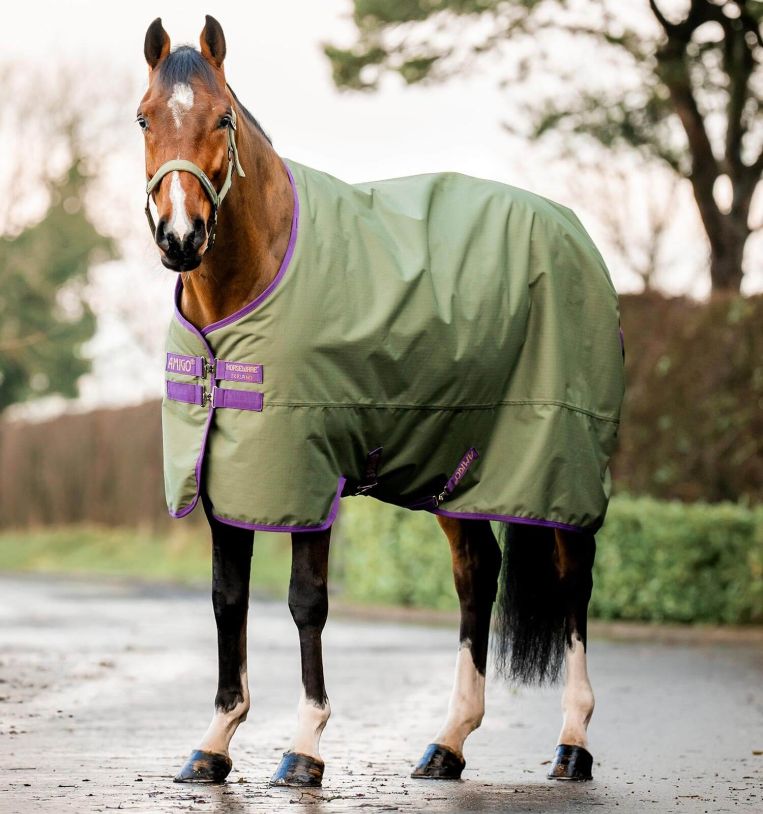 Amigo® Hero Ripstop Turnout con fodera in pile (50 g leggero)