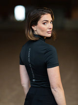 Maglia da allenamento donna UV Protection Black Edition Equestrian Stockholm