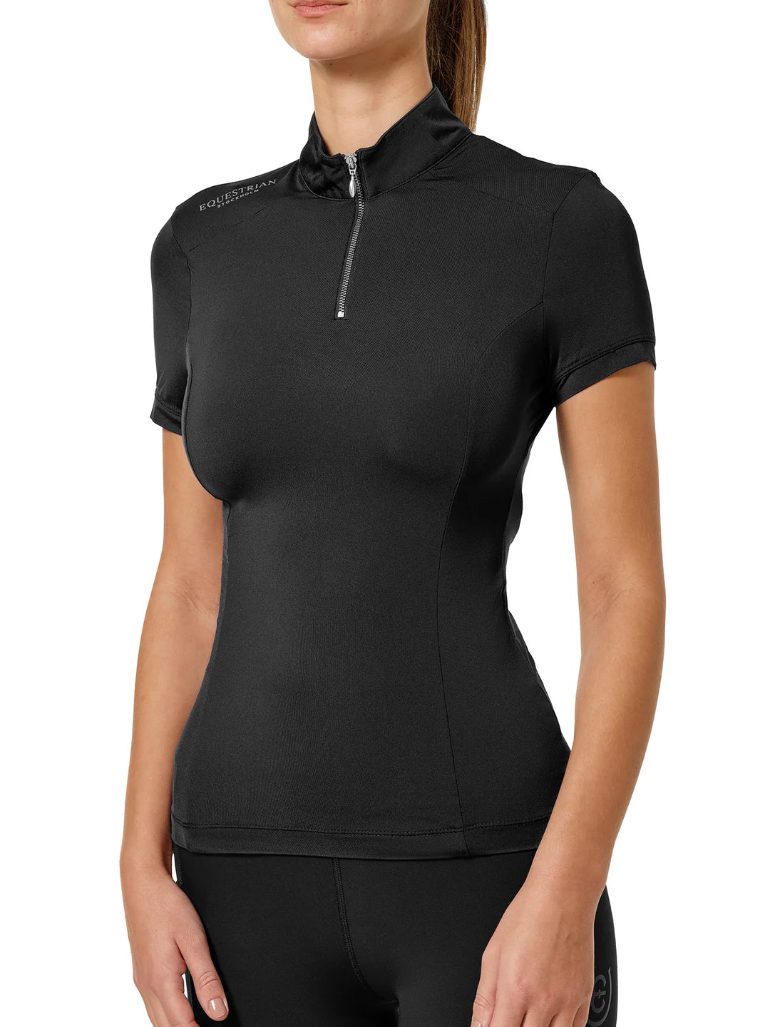 Maglia da allenamento donna UV Protection Black Edition Equestrian Stockholm