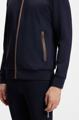 Cardigan da equitazione con zip e profili a righe HUGO BOSS