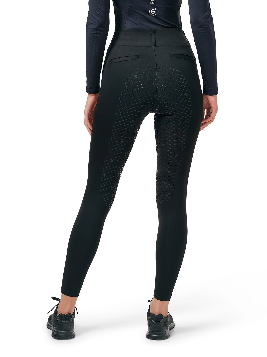 Leggings donna modello fullgrip Supreme All Black Equestrian Stockholm