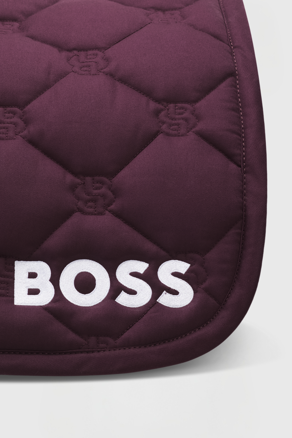 HAMPTON SADDLE PAD JUMP DEEP PURPLE BOSS EQUESTRAIN + cuffia
