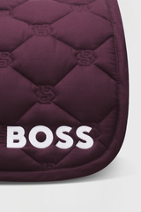 HAMPTON SADDLE PAD JUMP DEEP PURPLE BOSS EQUESTRAIN + cuffia