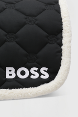 HAMPTON SADDLE PAD JUMP TEDDY BLACK + cuffia