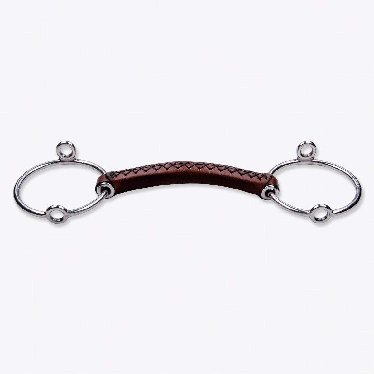 Imboccatura elevatore con canna in cuoio Trust Equestrian