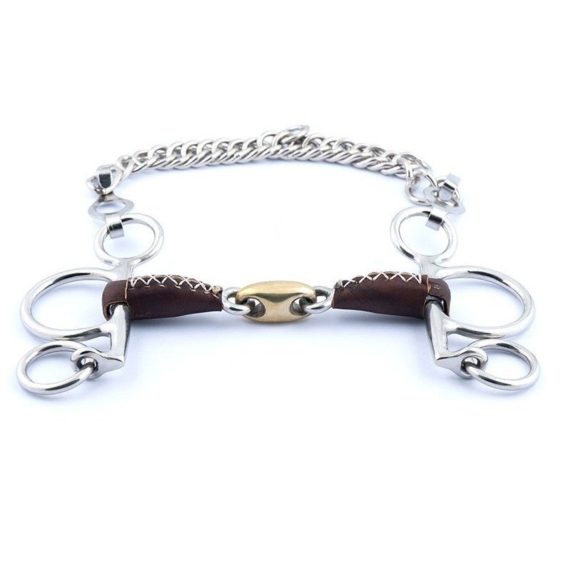 Pelham aste corte rivestito in cuoio Jump'in 135 cm