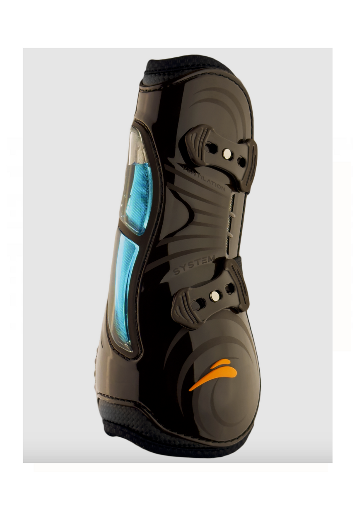 Stinchiere eAirshock con bottoncini Equick marrone