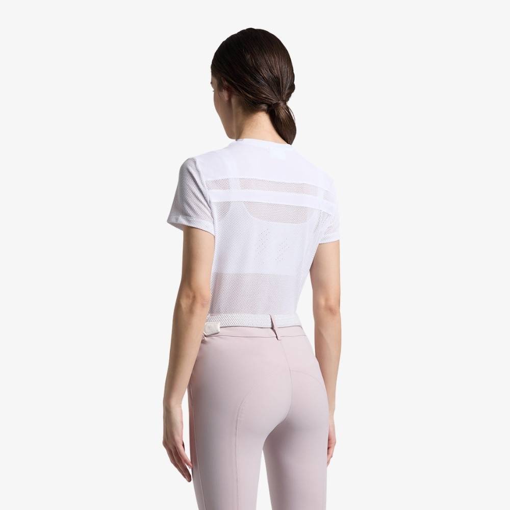 T-shirt Donna da Allenamento Cavalleria Toscana con Inserti Traforati