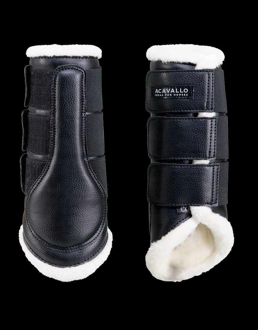 Paratendini Acavallo con triplo velcro marroni