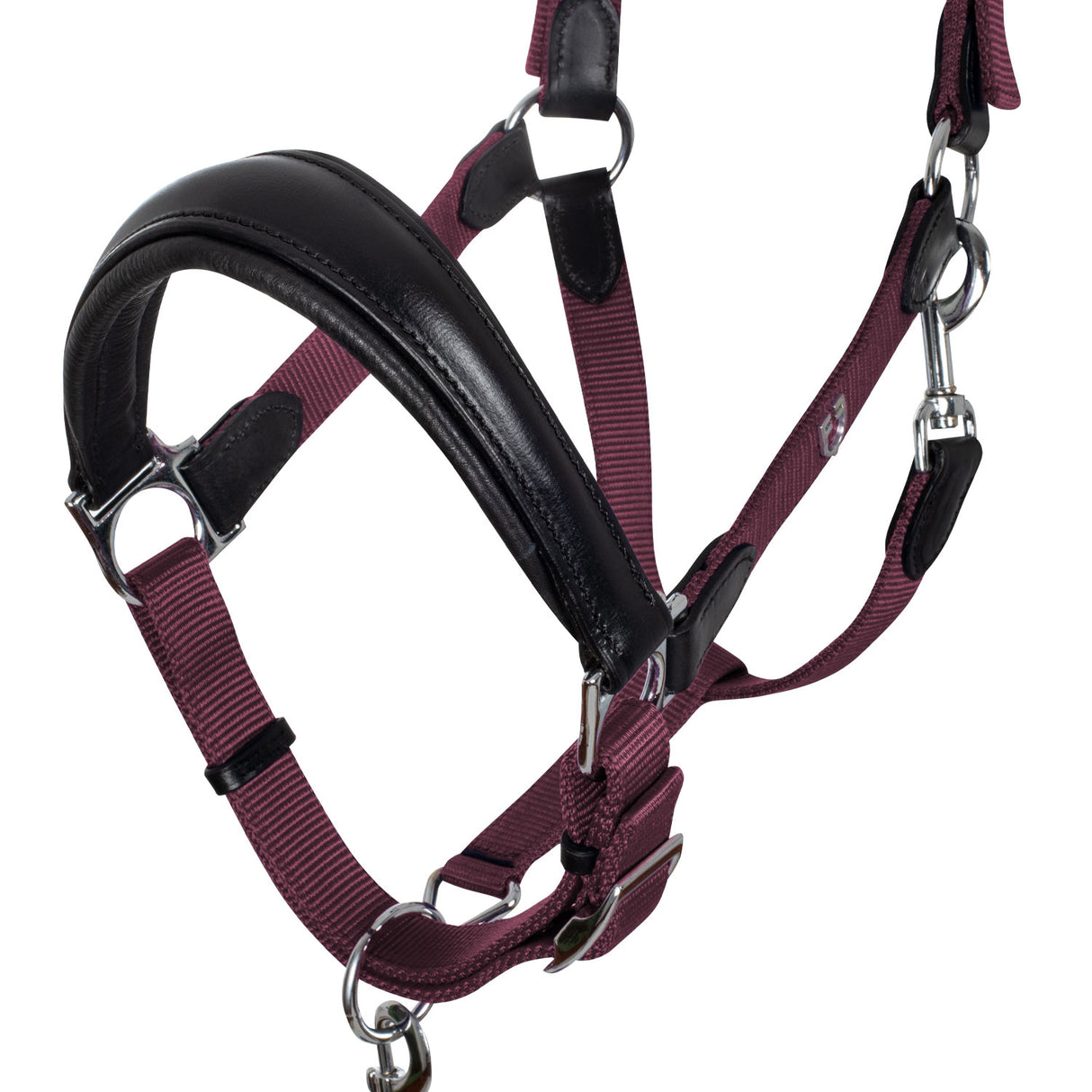 Cavezza ergonomica con inserti in cuoio Equestro