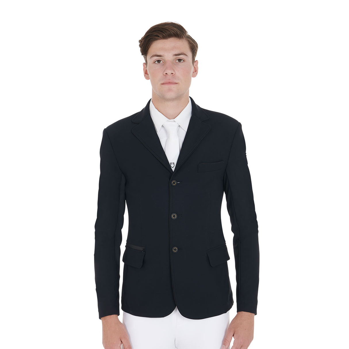 Giacca uomo da concorso tasca laterale con zip Equestro